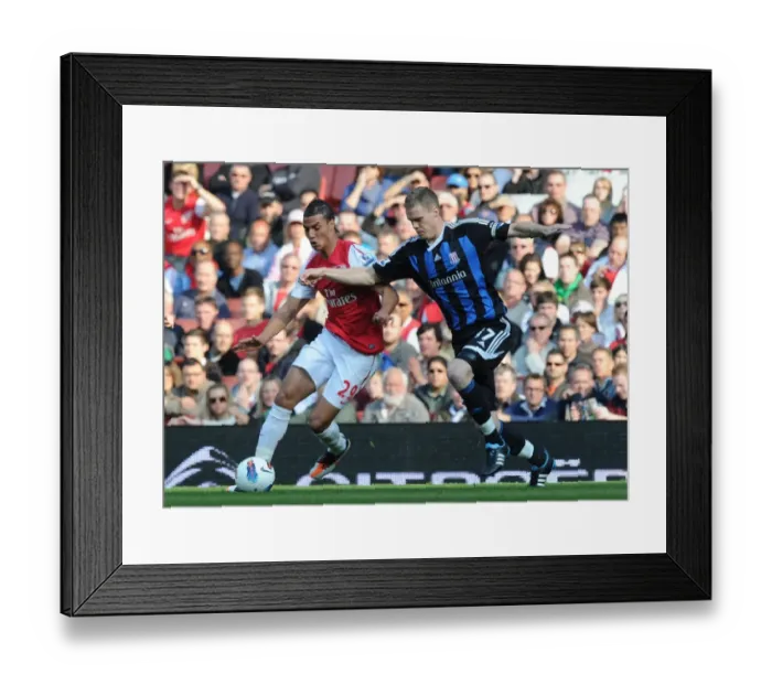 Framed Print : Chamakh's Brace: Arsenal Triumph Over Stoke 3-1 in Premier League Framed Print : Chamakh's Brace: Arsenal Triumph Over Stoke 3-1 in Premier League
