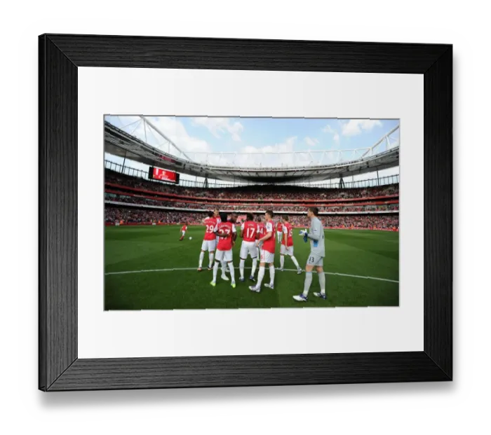 Framed Print : Arsenal 3-1 Stoke City: Premier League Victory - Arsenal Players Pre-Match, Emirates Stadium (2011) Framed Print : Arsenal 3-1 Stoke City: Premier League Victory - Arsenal Players Pre-Match, Emirates Stadium (2011)
