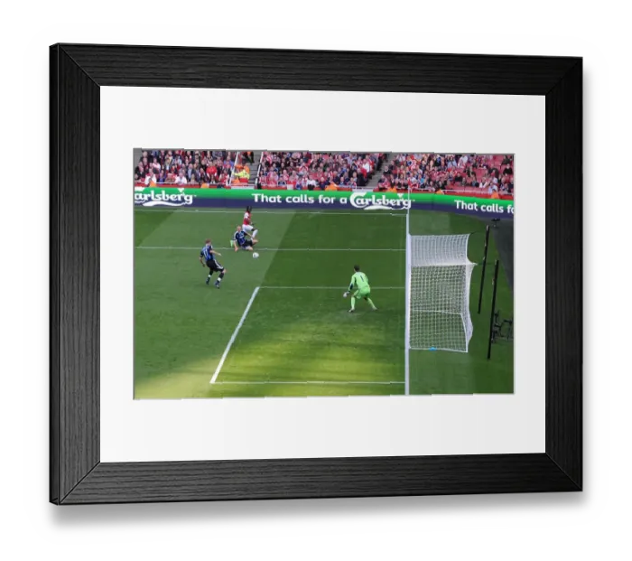 Framed Print : Arsenal's Triumph: 3-1 Over Stoke City in a Thrilling Premier League Clash at Emirates Stadium Framed Print : Arsenal's Triumph: 3-1 Over Stoke City in a Thrilling Premier League Clash at Emirates Stadium