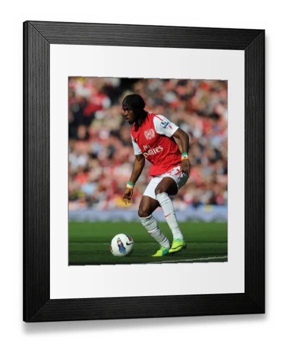 Framed Print : Gervinho's Brilliant Performance: Arsenal's 3-1 Victory Over Stoke City (Premier League, 2011-2012)