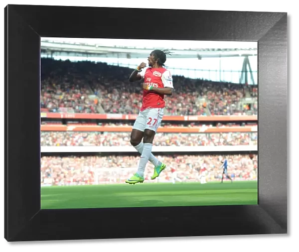 Gervinho's Goal: Arsenal's Dominance over Stoke City (3-1), Barclays Premier League, Emirates Stadium, 2011