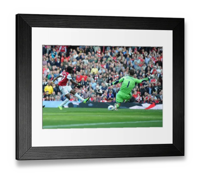 Framed Print : Gervinho's Stunner: Arsenal's 3-1 Victory Over Stoke City in the Premier League Framed Print : Gervinho's Stunner: Arsenal's 3-1 Victory Over Stoke City in the Premier League