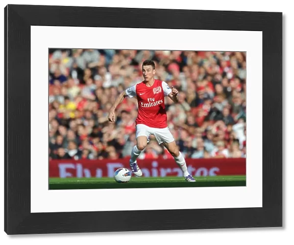 Arsenal's Laurent Koscielny Scores the Decisive Goal in a 3-1 Victory over Stoke City at Emirates Stadium, October 2011