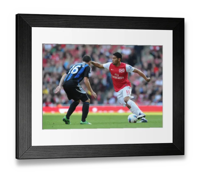 Framed Print : Andre Santos's Strike Secures Arsenal's 3-1 Victory Over Stoke City in the Premier League Framed Print : Andre Santos's Strike Secures Arsenal's 3-1 Victory Over Stoke City in the Premier League