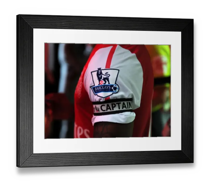 Framed Print : Arsenal's Alex Song Leads to a 3:1 Victory over Stoke City in the Premier League at Emirates Stadium (October 23, 2011)