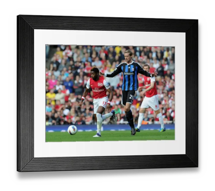 Framed Print : Alex Song Scores the Game-Winning Goal: Arsenal Triumphs 3-1 over Stoke City in the Premier League Framed Print : Alex Song Scores the Game-Winning Goal: Arsenal Triumphs 3-1 over Stoke City in the Premier League