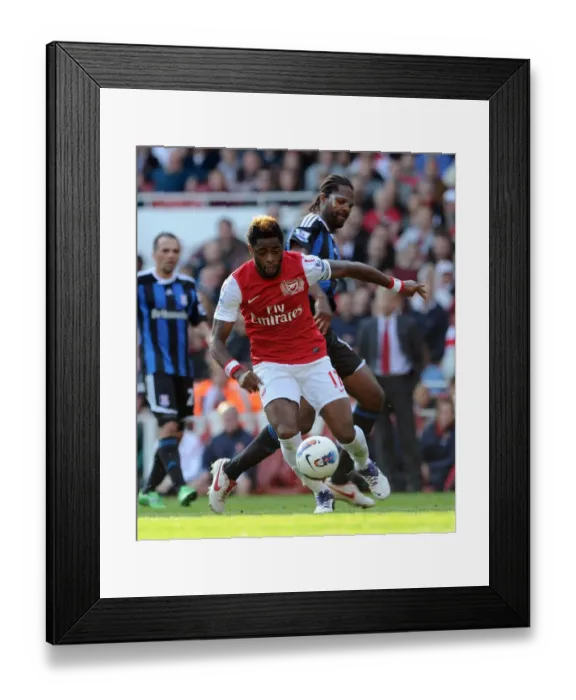 Framed Print : Arsenal's Alex Song Scores in 3-1 Victory over Stoke City, Barclays Premier League, Emirates Stadium, 10 / 23 / 11