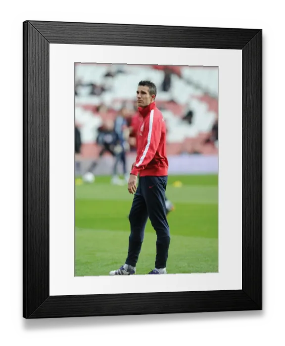 Framed Print : Robin van Persie's Focus: Arsenal's 3-1 Victory Over Stoke City in the Premier League Framed Print : Robin van Persie's Focus: Arsenal's 3-1 Victory Over Stoke City in the Premier League