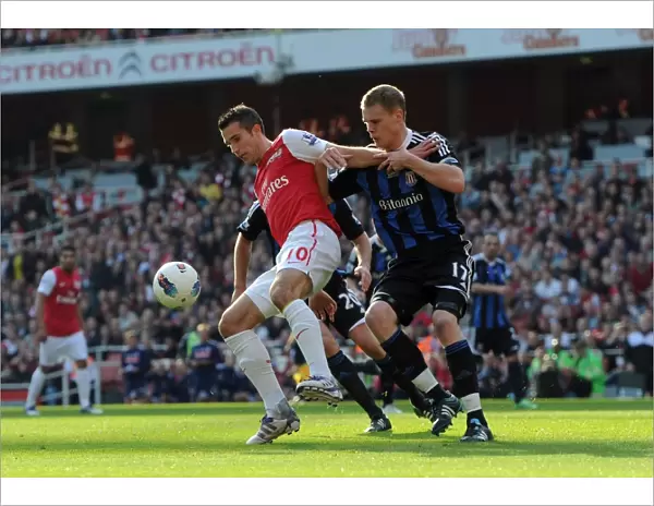 Robin van Persie's Brace: Arsenal's Thrilling 3-1 Victory Over Stoke City in the Premier League, 2011