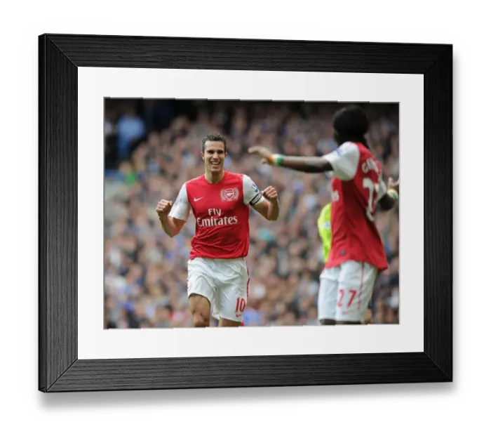Framed Print : Robin van Persie's Stunner: Arsenal's First Goal vs. Chelsea (2011-12)