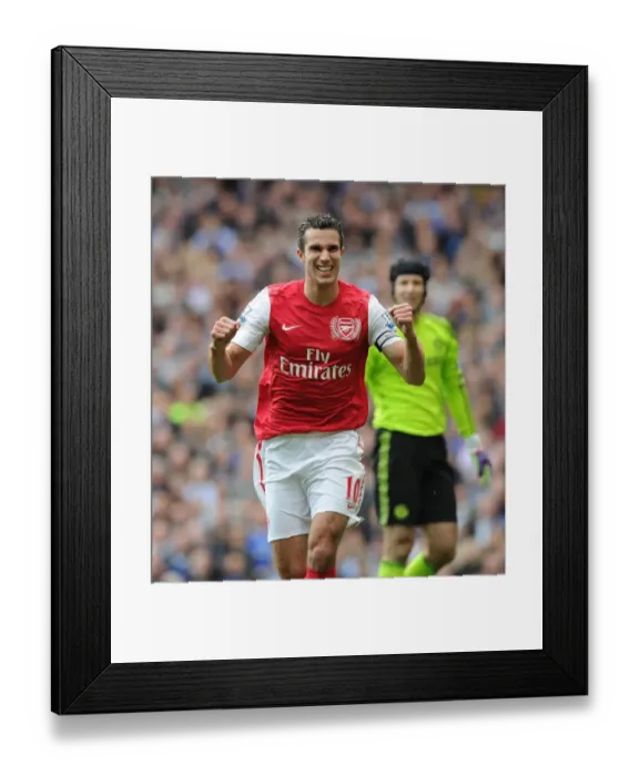 Framed Print : Robin van Persie's Stunner: Arsenal's Historic Winning Goal Against Chelsea (2011-12) Framed Print : Robin van Persie's Stunner: Arsenal's Historic Winning Goal Against Chelsea (2011-12)