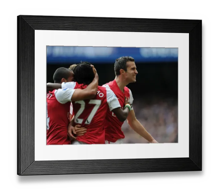 Framed Print : Van Persie's Strike: Arsenal's Triumph over Chelsea (2011-12)
