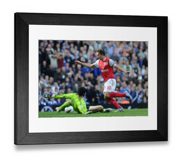 Framed Print : Robin van Persie Scores the Rivalry Goal: Van Persie Outshines Cech in the Premier League Clash, October 2011 Framed Print : Robin van Persie Scores the Rivalry Goal: Van Persie Outshines Cech in the Premier League Clash, October 2011
