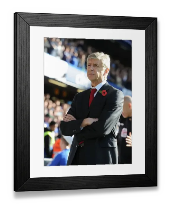 Framed Print : Arsene Wenger: Pre-Match Focus at Stamford Bridge (Chelsea v Arsenal, 2011-12) Framed Print : Arsene Wenger: Pre-Match Focus at Stamford Bridge (Chelsea v Arsenal, 2011-12)