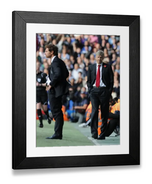 Framed Print : Wenger vs. Villas-Boas: Clash of the Managers - Chelsea v Arsenal, Premier League 2011-12