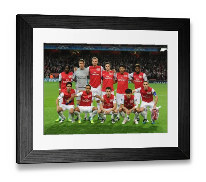 Framed Print : Arsenal FC vs. Olympique de Marseille: The 2011-12 Champions League Showdown