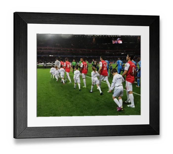 Framed Print : Arsenal FC's UEFA Champions League Debut under Mike Arteta (2011-12) - Arsenal vs Marseille
