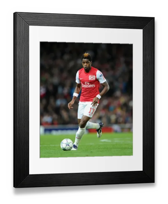 Framed Print : Arsenal vs Marseille: 0-0 Draw in Champions League Group F (Alex Song, November 1, 2011)