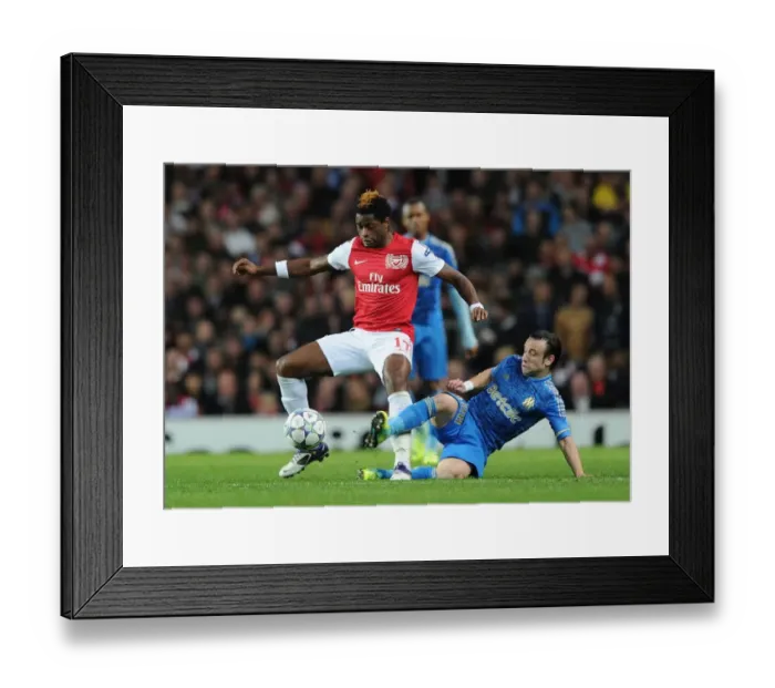 Framed Print : Arsenal vs. Marseille: Clash of Song and Valbuena in the 2011-12 UEFA Champions League Framed Print : Arsenal vs. Marseille: Clash of Song and Valbuena in the 2011-12 UEFA Champions League