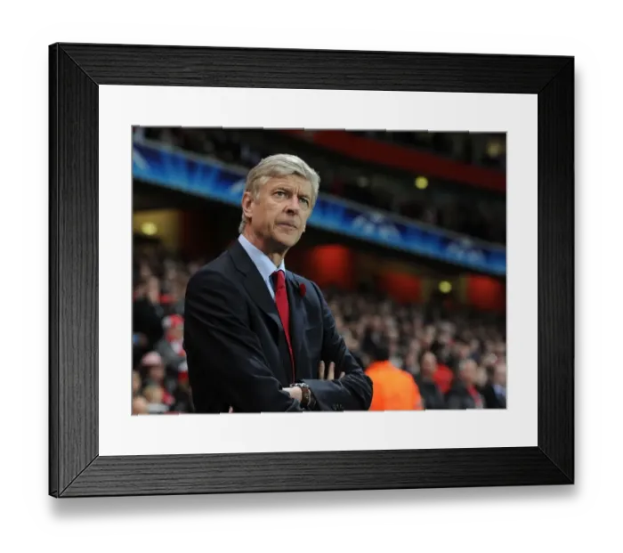 Framed Print : Arsene Wenger - Arsenal FC vs Olympique de Marseille, UEFA Champions League (2011) Framed Print : Arsene Wenger - Arsenal FC vs Olympique de Marseille, UEFA Champions League (2011)