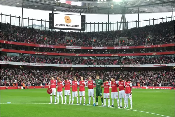 Arsenal Team Silence: Arsenal v West Bromwich Albion, Premier League 2011
