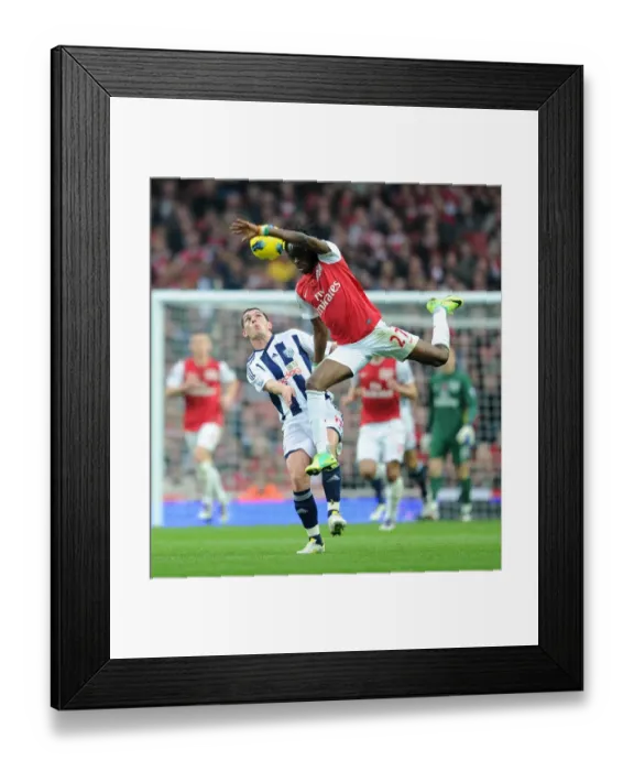 Framed Print : Gervinho's Brilliance: Arsenal Thrash West Brom 3-0