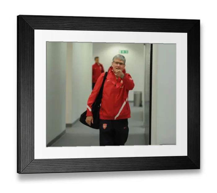 Framed Print : Pat Rice at Arsenal: Arsenal vs. West Bromwich Albion (Premier League 2011-12)