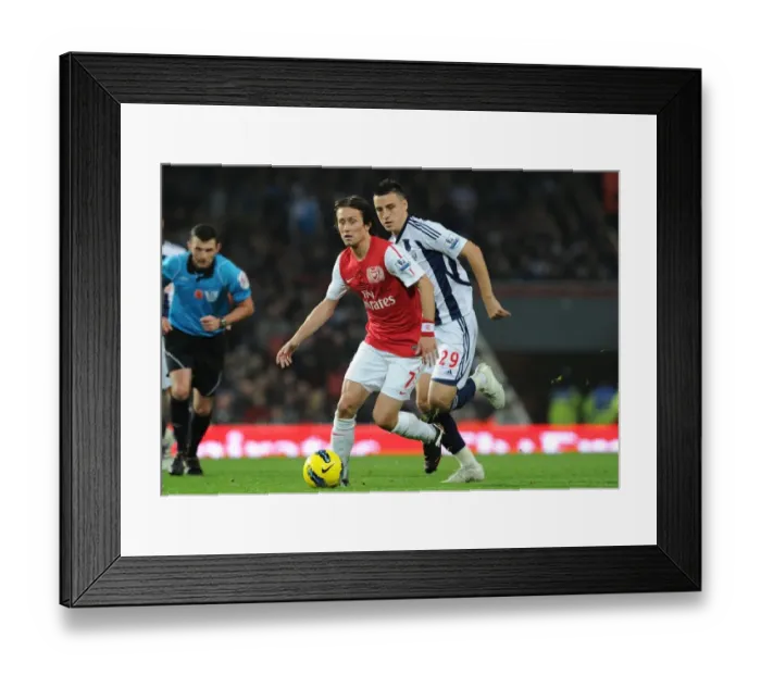 Framed Print : Arsenal's Rosicky Outmaneuvers West Brom's Thorne in 2011-12 Premier League Clash Framed Print : Arsenal's Rosicky Outmaneuvers West Brom's Thorne in 2011-12 Premier League Clash