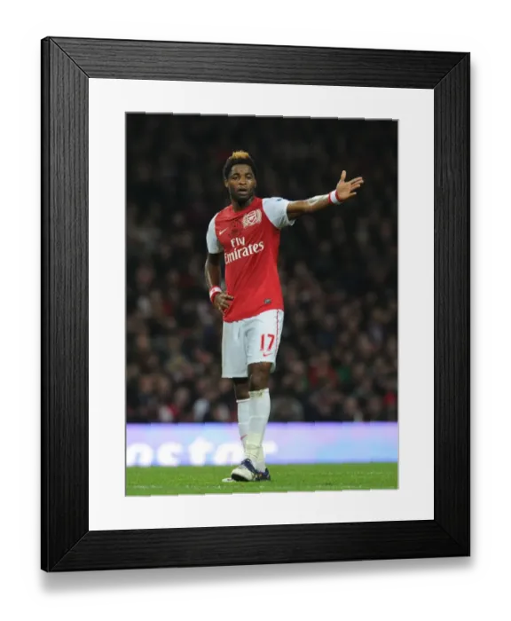 Framed Print : Alex Song in Action: Arsenal vs. West Bromwich Albion, Premier League 2011-12 Framed Print : Alex Song in Action: Arsenal vs. West Bromwich Albion, Premier League 2011-12