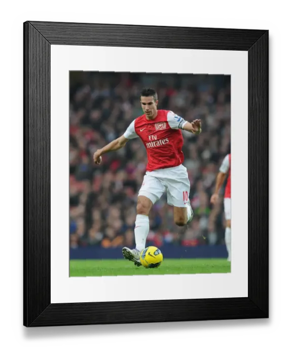 Framed Print : Robin van Persie: In Action for Arsenal Against West Bromwich Albion, Premier League 2011-12 Framed Print : Robin van Persie: In Action for Arsenal Against West Bromwich Albion, Premier League 2011-12