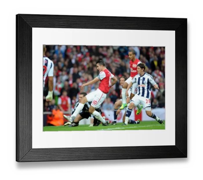 Framed Print : Robin van Persie Scores First Goal under Pressure: Arsenal Crushes West Bromwich Albion 3-0 in Premier League Framed Print : Robin van Persie Scores First Goal under Pressure: Arsenal Crushes West Bromwich Albion 3-0 in Premier League