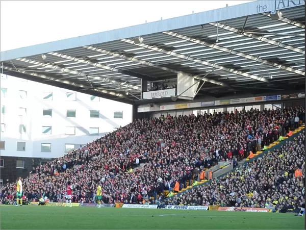 Arsenal Fans in Full Force at Norwich City vs Arsenal (2011-12)