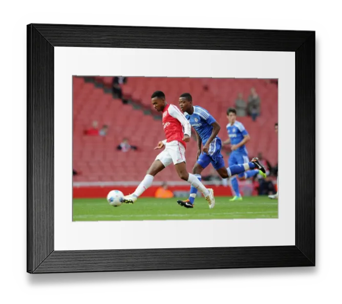 Framed Print : Zak Ansah (Arsenal) Nathaniel Chalobah (Chelsea). Arsenal U18 1: 0 Chelsea U18 Framed Print : Zak Ansah (Arsenal) Nathaniel Chalobah (Chelsea). Arsenal U18 1: 0 Chelsea U18