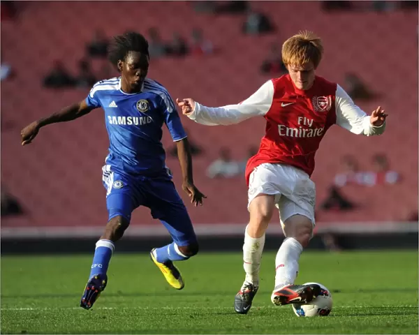 James Campbell (Arsenal) Bertrand Traore (Chelsea). Arsenal U18 1: 0 Chelsea U18