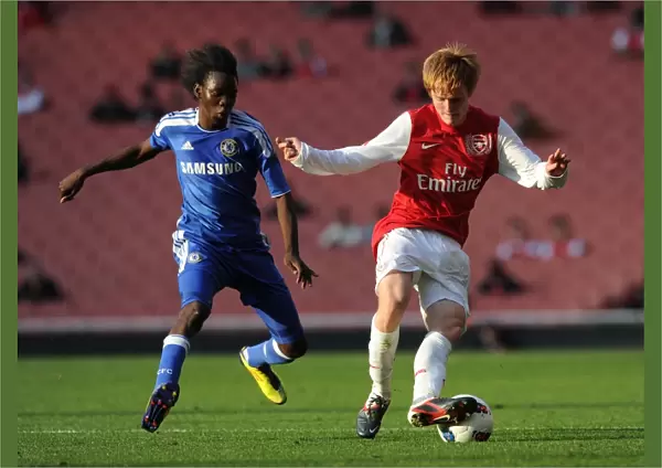 James Campbell (Arsenal) Bertrand Traore (Chelsea). Arsenal U18 1: 0 Chelsea U18