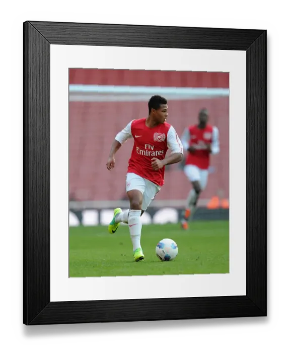Framed Print : Serge Gnabry Scores for Arsenal U18 Against Chelsea U18 at Emirates Stadium, October 2011