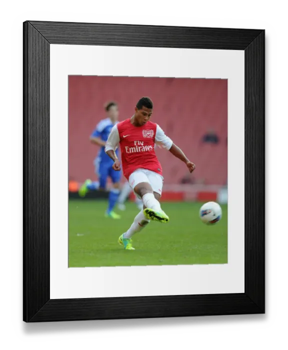 Framed Print : Serge Gnabry Scores the Winning Goal: Arsenal U18 1-0 Chelsea U18 (Emirages Stadium, 23 / 10 / 11)