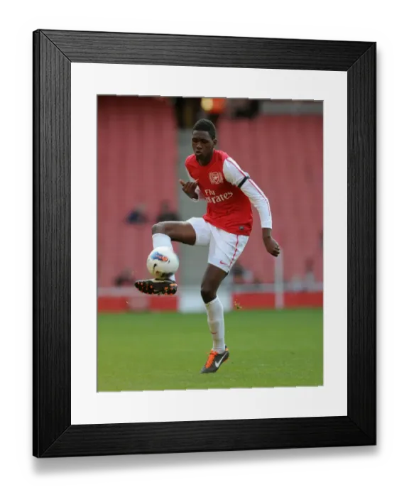 Framed Print : Elton Monteiro (Arsenal). Arsenal U18 1: 0 Chelsea U18. Friendly Match. Emirates Stadium, 23  /  10  /  11