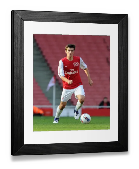 Framed Print : Jon Toral (Arsenal). Arsenal U18 1: 0 Chelsea U18. Friendly Match. Emirates Stadium, 23  /  10  /  11