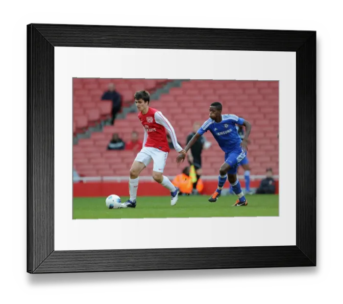 Framed Print : Jon Toral vs. Nathaniel Chalobah: Arsenal U18's 1-0 Victory over Chelsea U18's (2011)