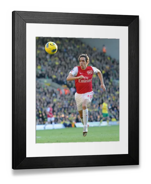 Framed Print : Yossi Benayoun (Arsenal). Norwich City v Arsenal. Barclays Premier League