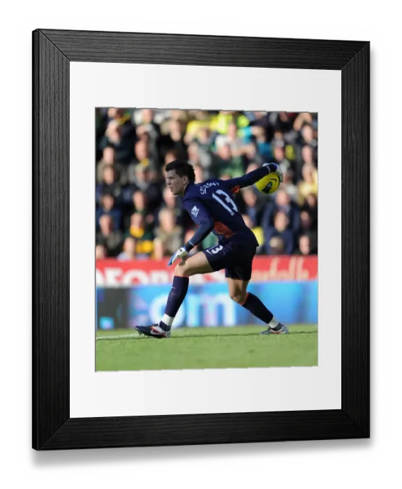 Framed Print : Szczesny's Shining Performance: Arsenal's Premier League Win at Norwich (2011-12) Framed Print : Szczesny's Shining Performance: Arsenal's Premier League Win at Norwich (2011-12)