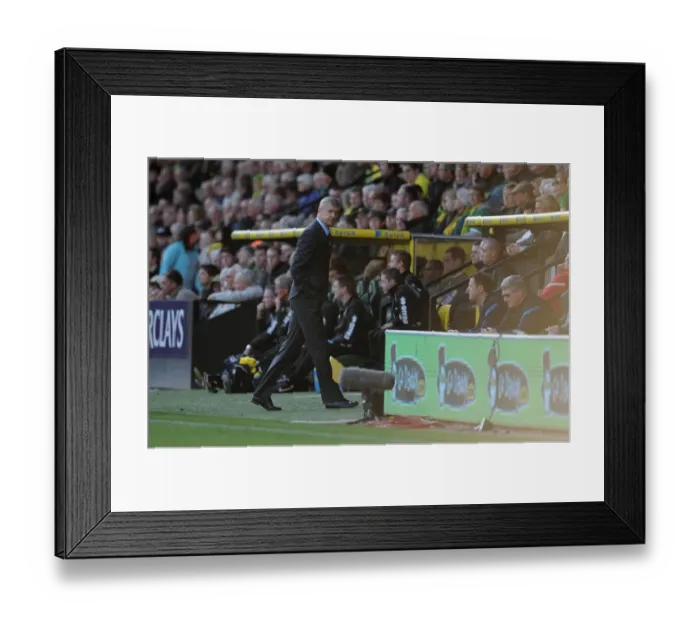 Framed Print : Arsene Wenger Leads Arsenal Against Norwich City in Premier League Clash at Carrow Road, November 2011 Framed Print : Arsene Wenger Leads Arsenal Against Norwich City in Premier League Clash at Carrow Road, November 2011