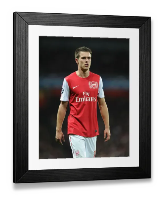 Framed Print : Aaron Ramsey's Brace: Arsenal's 2-0 Victory over Borussia Dortmund in the UEFA Champions League (2011-12)