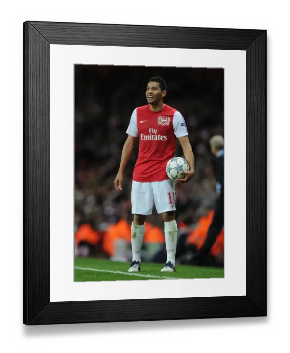 Framed Print : Andre Santos in Action: Arsenal vs Borussia Dortmund, UEFA Champions League, 2011 Framed Print : Andre Santos in Action: Arsenal vs Borussia Dortmund, UEFA Champions League, 2011
