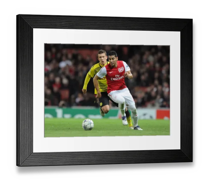 Framed Print : Arsenal 2:0 Borussia Dortmund - Andre Santos vs Ivan Perisic: Group F Clash in the UEFA Champions League at Emirates Stadium (November 23, 2011) Framed Print : Arsenal 2:0 Borussia Dortmund - Andre Santos vs Ivan Perisic: Group F Clash in the UEFA Champions League at Emirates Stadium (November 23, 2011)