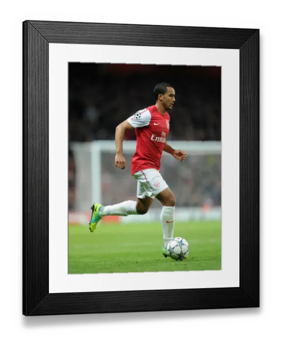 Framed Print : Arsenal 2:0 Borussia Dortmund - Theo Walcott's Brilliant Performance in the UEFA Champions League (Group F, 2011-12)