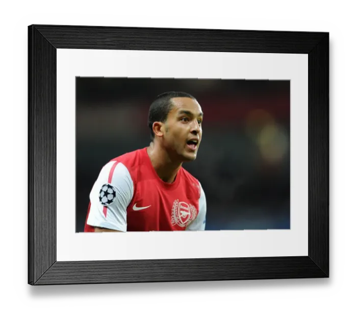 Framed Print : Theo Walcott's Brace: Arsenal's 2-0 Victory over Borussia Dortmund in the UEFA Champions League (Group F, 2011) Framed Print : Theo Walcott's Brace: Arsenal's 2-0 Victory over Borussia Dortmund in the UEFA Champions League (Group F, 2011)