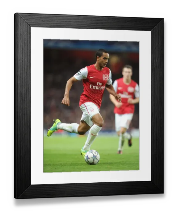 Framed Print : Theo Walcott's Brilliant Performance: Arsenal 2-0 Borussia Dortmund in the UEFA Champions League (Group F, 2011-12) Framed Print : Theo Walcott's Brilliant Performance: Arsenal 2-0 Borussia Dortmund in the UEFA Champions League (Group F, 2011-12)