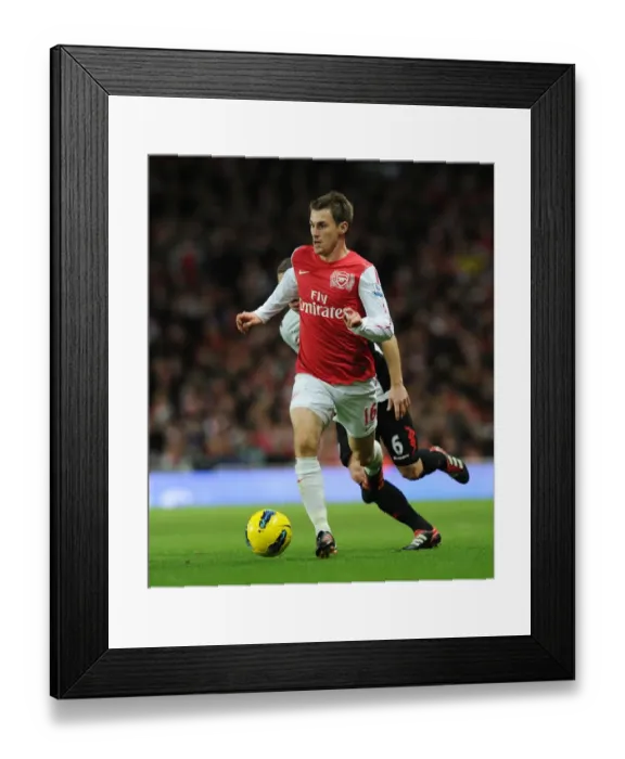 Framed Print : Arsenal's Ramsey Shines in 2011-12 Arsenal v Fulham Premier League Clash